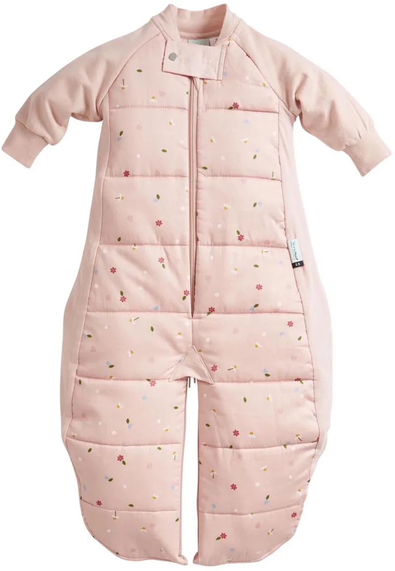 Sleepsuit Slaapzak - 2,5 Tog- Slaapzak - Slaapzak baby - Slaapzakken - Slaapzak kind - 2-4 jaar - Slaapzak 105 cm- Daisies by ergoPouch in Pink – product photo