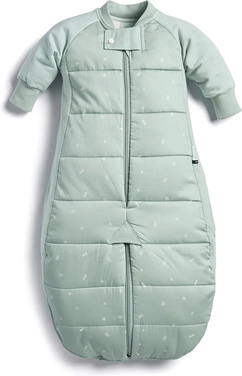 Sleepsuit Slaapzak - 3,5 Tog - Slaapzak - Slaapzak Baby - Slaapzakken - Slaapzak winter - Slaapzak 3-12 md - Slaapzak 80 cm van ergoPouch in Sage – productfoto