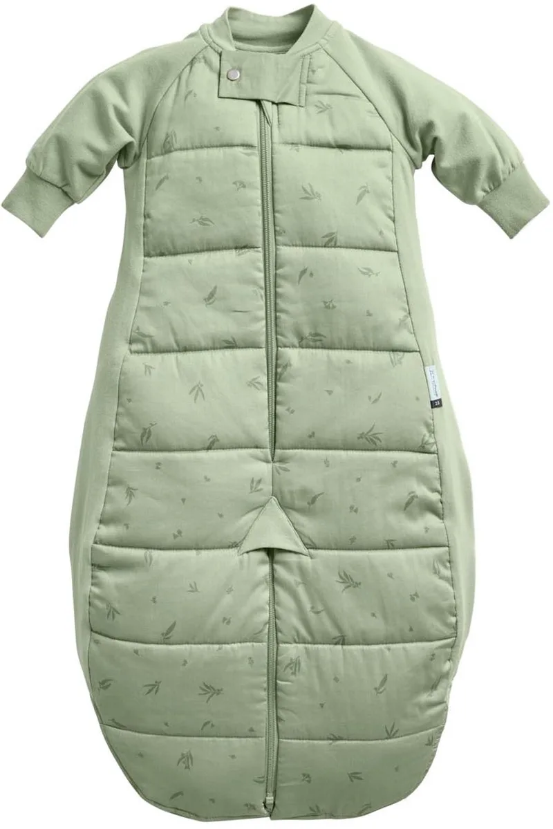 Sleepsuit Slaapzak - 3,5 Tog - Slaapzak - Slaapzak baby - Slaapzakken - Slaapzak kind winter - 3-12 md - Slaapzak 80 cm - Willow van ergoPouch in Groen – productfoto