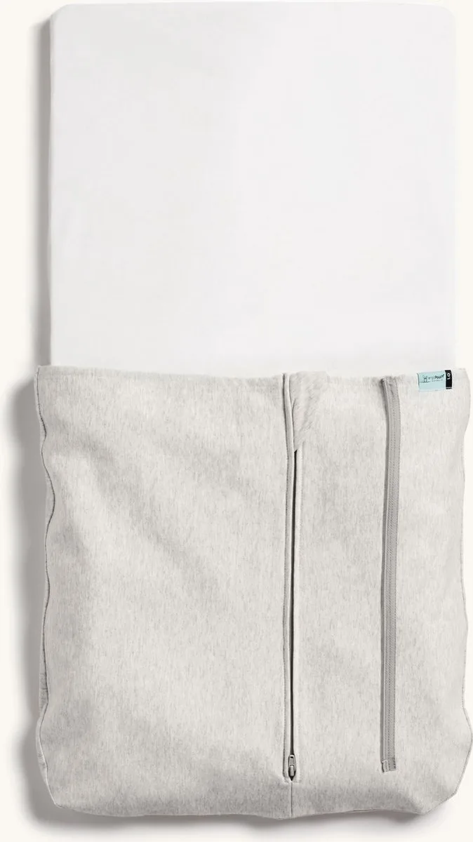 Tuck Inbakerdeken Wieg- Tog 0.2 /1.0 - Inbakerdoek - Inbakerslaapzak- Inbakerdoeken -Grey Marle van ergoPouch in Grijs – productfoto