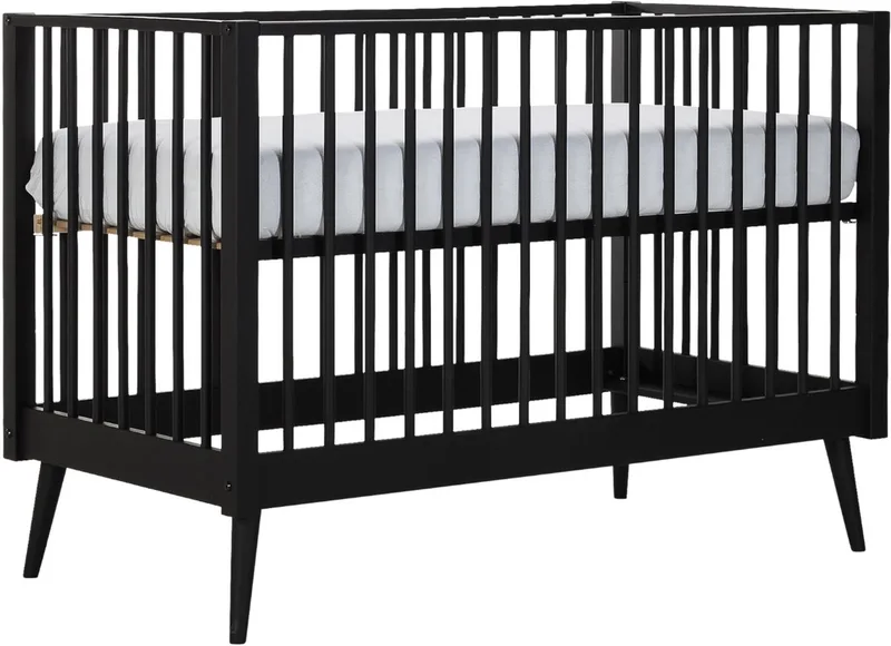 Evy Babybed 60 x 120 cm från Europe Baby i Zwart – produktbild