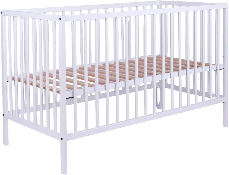 Ledikant - Solid Beech - 60 x 120 cm fra Europe Baby i Wit – produktbillede