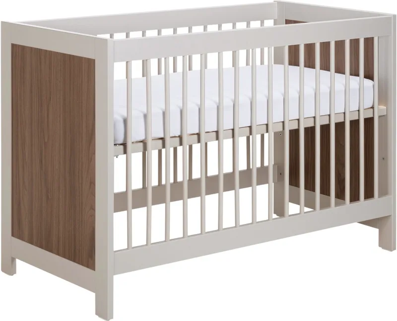 Vittoria Babybed - Cashmere / Walnut - 60 x 120 cm by Europe Baby in Beige – product photo