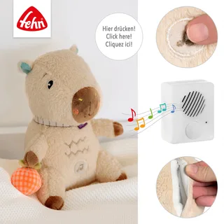 Einschlafhilfe Capybara Clara 18cm de Fehn en Multicolore, 18 × 9 × 8,5 mm – photo produit 2 sur 3