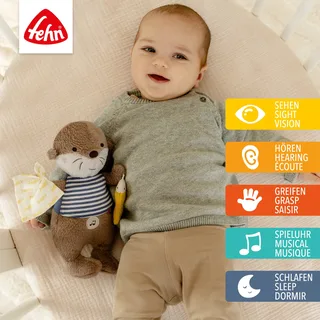 Einschlafhilfe Otter Theo 27cm van Fehn in Bruin, 27 × 10,5 × 6 mm – productfoto 1 van 3