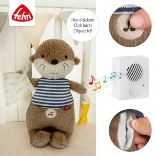 Einschlafhilfe Otter Theo 27cm van Fehn in Bruin, 27 × 10,5 × 6 mm – productfoto 2 van 3
