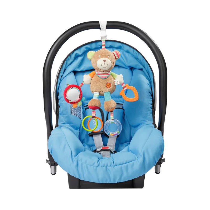Greifling Klemm-Spielzeug Teddy Oskar van Fehn in Meerkleurig, 300 mm – productfoto 1 van 3