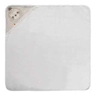 Kapuzenbadetuch 80x80 cm de Fehn en Gris, 80 × 80 × 0,7 mm – photo produit 1 sur 3