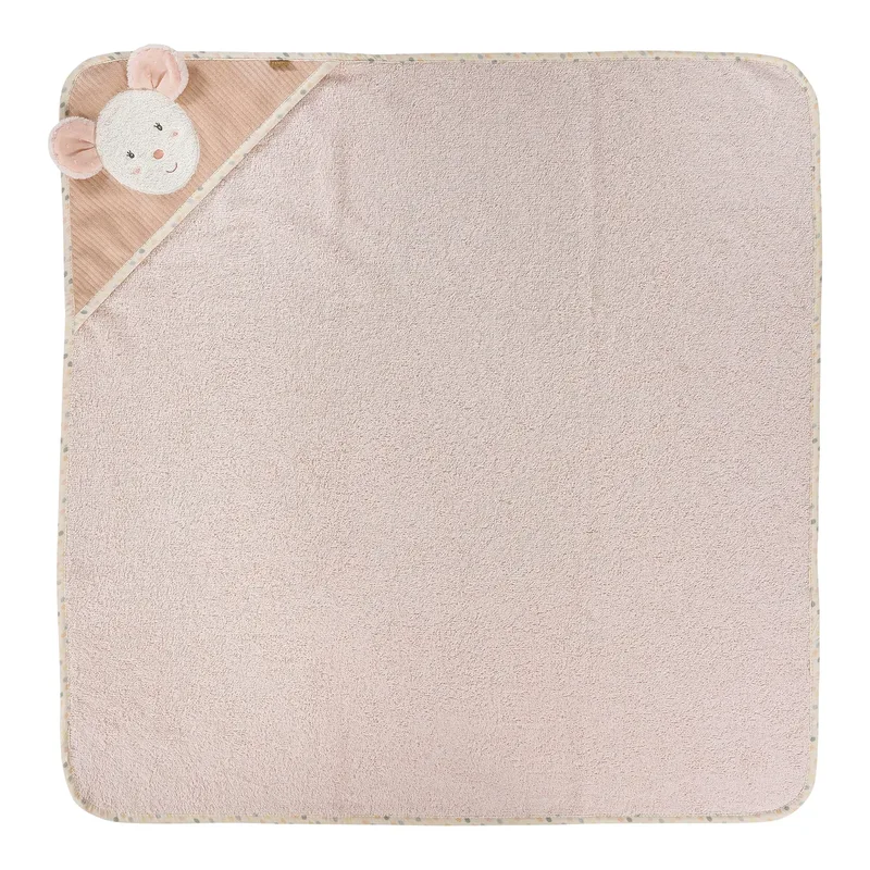Kapuzenbadetuch 80x80cm by Fehn in Pink, 80 × 80 mm – product photo 1 of 3