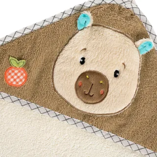 Kapuzenbadetuch Capybara Clara 80x80cm van Fehn in Beige – productfoto 2 van 3