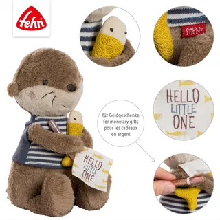 Kuscheltier Otter Theo Hello little One 28cm fra Fehn i Brun, 28 × 9,6 × 7,2 mm – produktbillede 2 af 2
