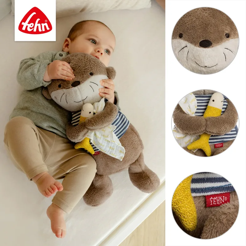 Kuscheltier Otter Theo XL 42cm van Fehn in Bruin, 47 × 14,6 × 11 mm – productfoto 2 van 2