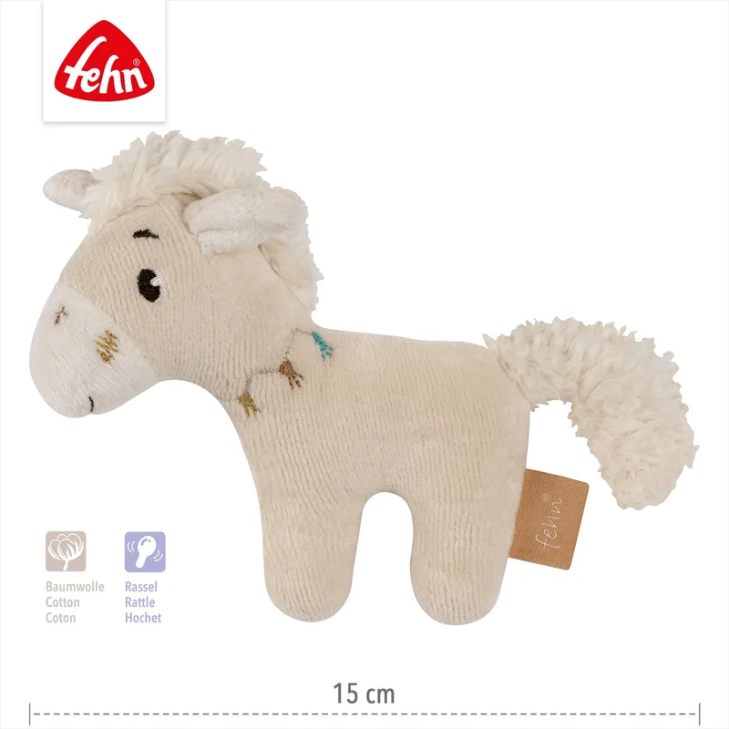 Mini-Rassel Pferd Pferdinand de Fehn en Multicolore, 11 × 16 × 3 mm – photo produit 3 sur 3