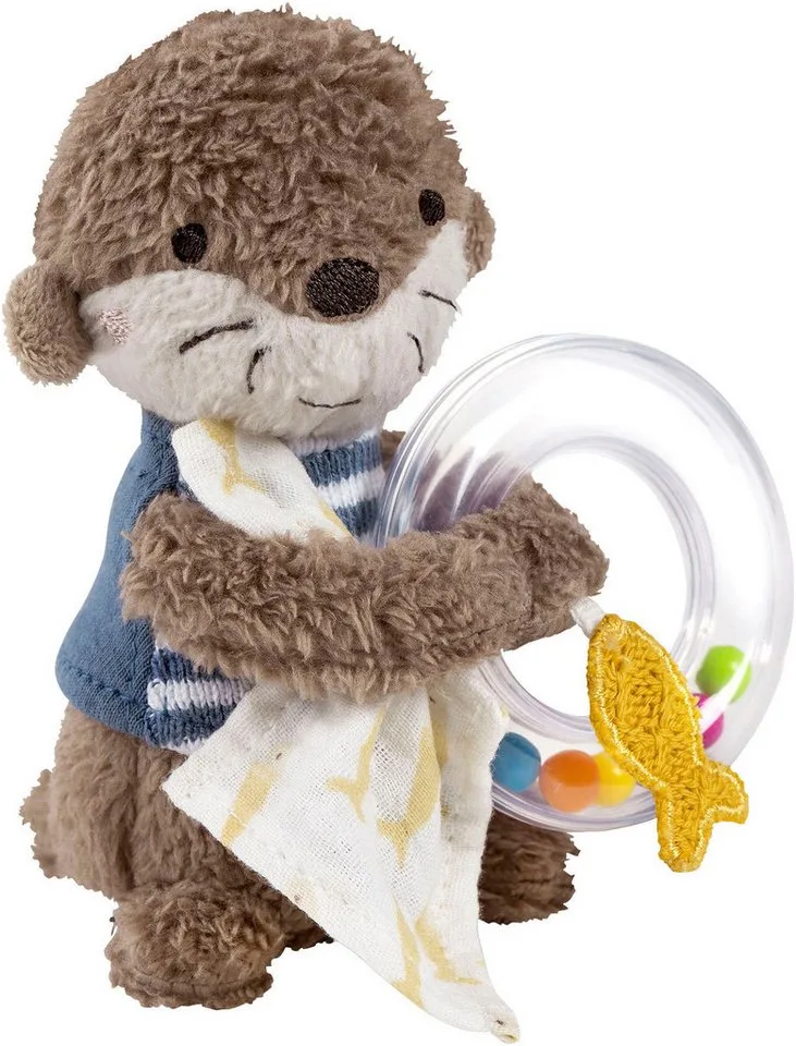 Rassel Otter Theo, Rasselring Otter van Fehn in Bruin – productfoto
