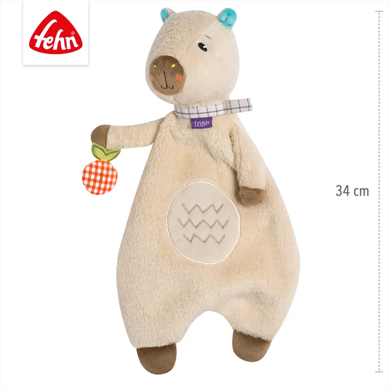 Schmusetuch Capybara Clara från Fehn i Flerfärgad, 33 × 18 × 8,7 mm – produktbild 3 av 3