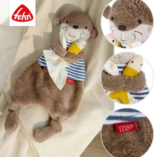 Knuffeldoekje otter Theo van Fehn in Bruin, 35,5 × 19 × 5,8 mm – productfoto 3 van 3