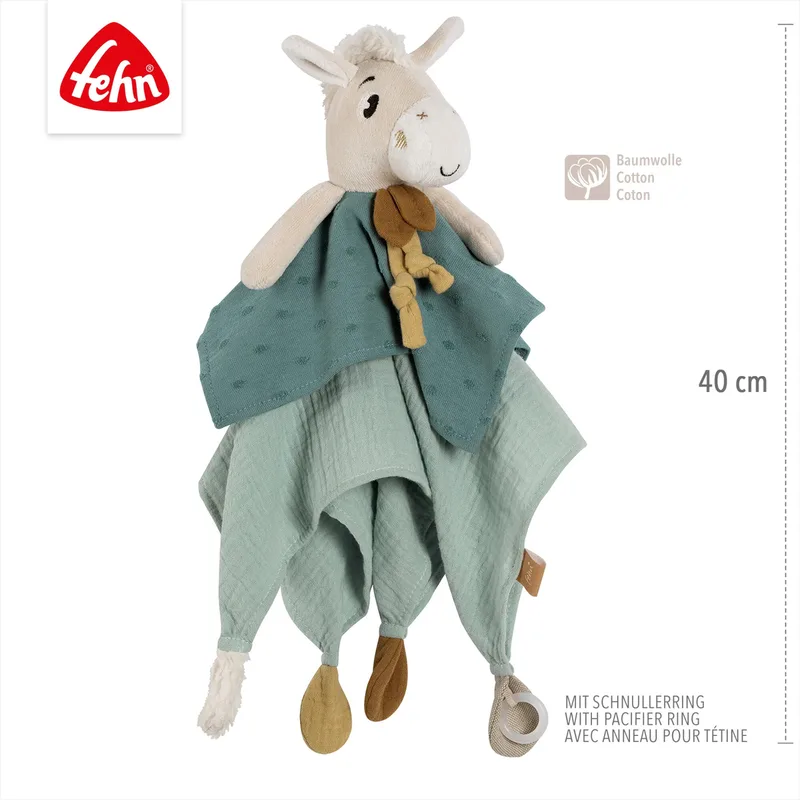 Schmusetuch Pferd Pferdinand Deluxe von Fehn in Mehrfarbig, 43 × 20 × 9,8 mm – Produktfoto 3 von 3