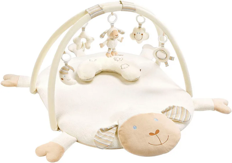 Spielbogen BabyLOVE, Schaf 3-D-Activity-Decke, mit Krabbeldecke van Fehn in Wit – productfoto