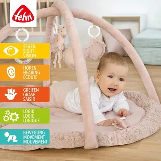 Spielbogen mit 3-D-Activity-Decke Flamingo by Fehn in Pink, 92 × 92 × 48 mm – product photo 1 of 3