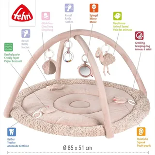 Spielbogen mit 3-D-Activity-Decke Flamingo by Fehn in Pink, 92 × 92 × 48 mm – product photo 2 of 3