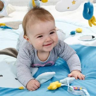 Spielbogen mit 3-D-Activity-Decke Little Castle van Fehn in Blauw, 850 × 1100 mm – productfoto 2 van 3