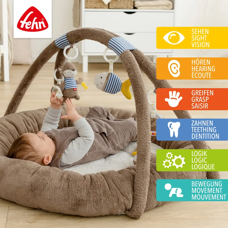 Spielbogen mit 3-D-Activity-Nest Otter Theo by Fehn in Brown, 85 × 87 × 49 mm – product photo 1 of 3