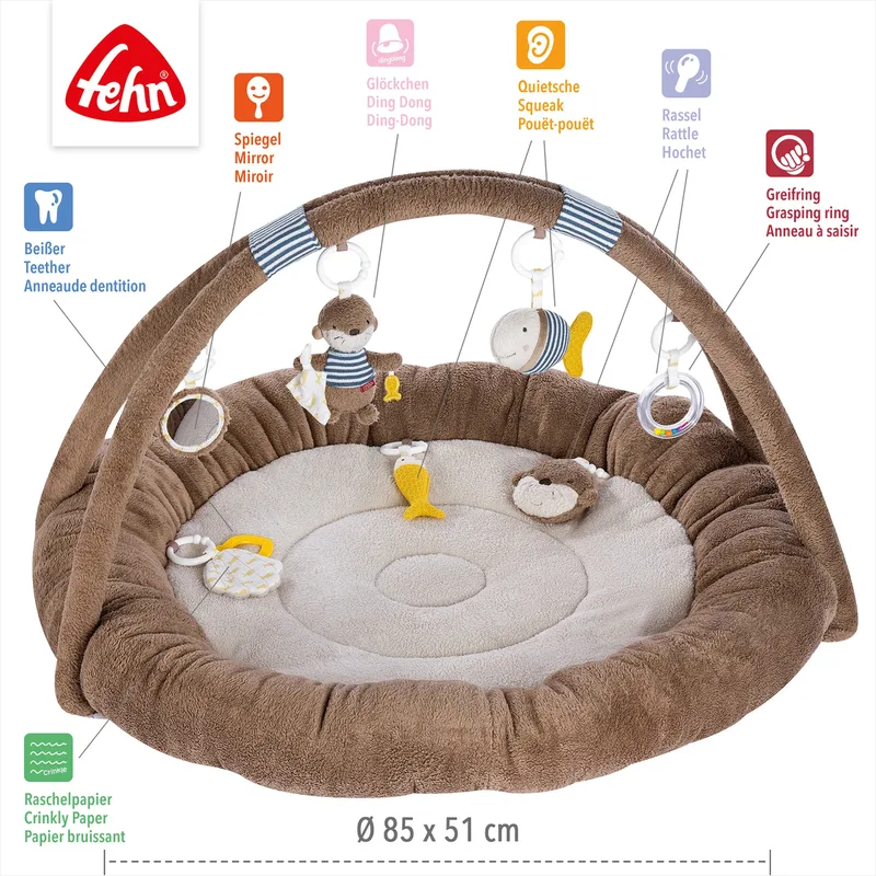 Spielbogen mit 3-D-Activity-Nest Otter Theo by Fehn in Brown, 85 × 87 × 49 mm – product photo 2 of 3