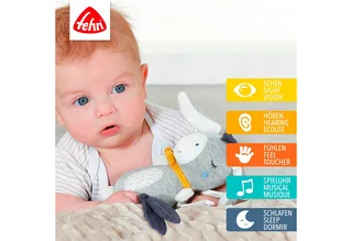 Spieluhr Mini-Spieluhr Esel från Fehn i Grå – produktbild 2 av 5