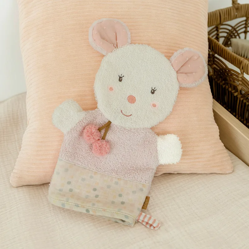 Waschhandschuh Maus van Fehn in Roze, 29 mm – productfoto 3 van 3