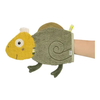 Waschhandschuh oliv de Fehn en Oliv, 21 × 26,5 × 0,7 mm – photo produit 1 sur 3