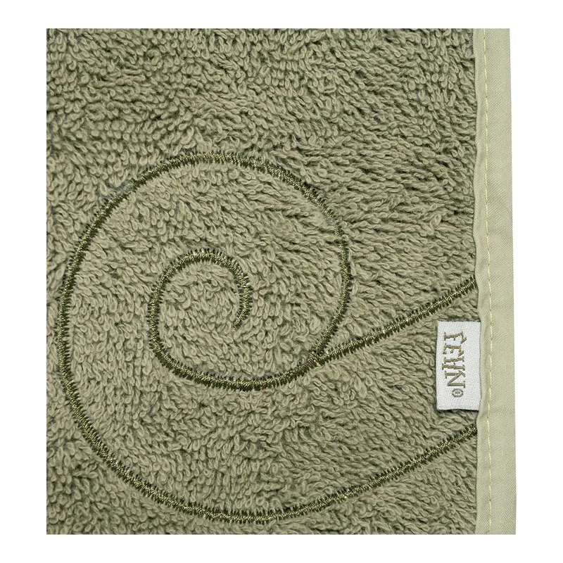 Waschhandschuh oliv de Fehn en Oliv, 21 × 26,5 × 0,7 mm – photo produit 2 sur 3