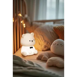 Nachtlicht Bär Karl de FH Lighting en Blanc, 10 × 10 × 13 mm – photo produit 1 sur 2