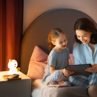 Nachtlicht Einhorn Emily från FH Lighting i Vit, 10,5 × 8 × 14 mm – produktbild 2 av 3