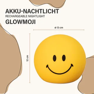Nachtlicht Smiley GlowMoji van FH Lighting in Geel, 13 × 13 × 12 mm – productfoto 2 van 2