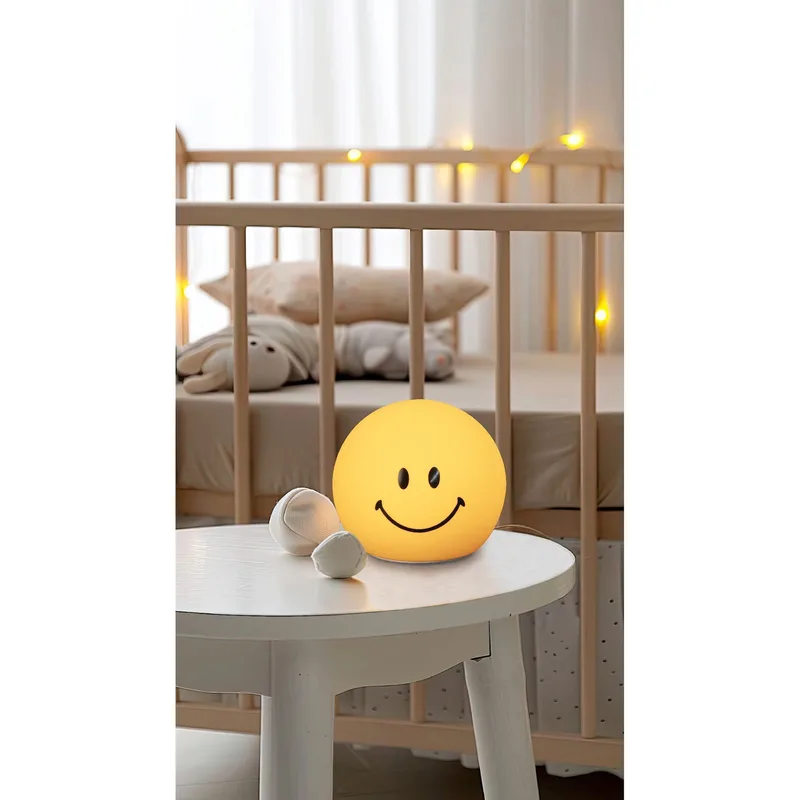 Nachtlicht Smiley GlowMoji van FH Lighting in Geel, 13 × 13 × 12 mm – productfoto 1 van 2
