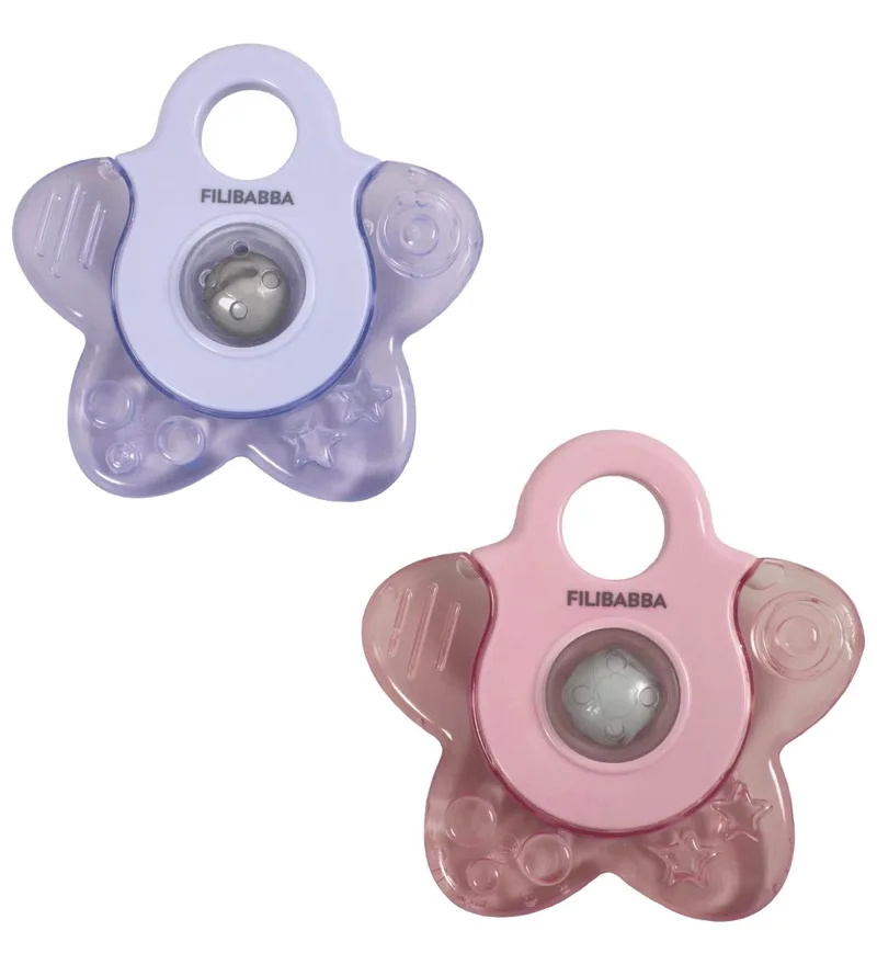 Bijtring - 2-pack - Koelster - Rose Mix van Filibabba – productfoto