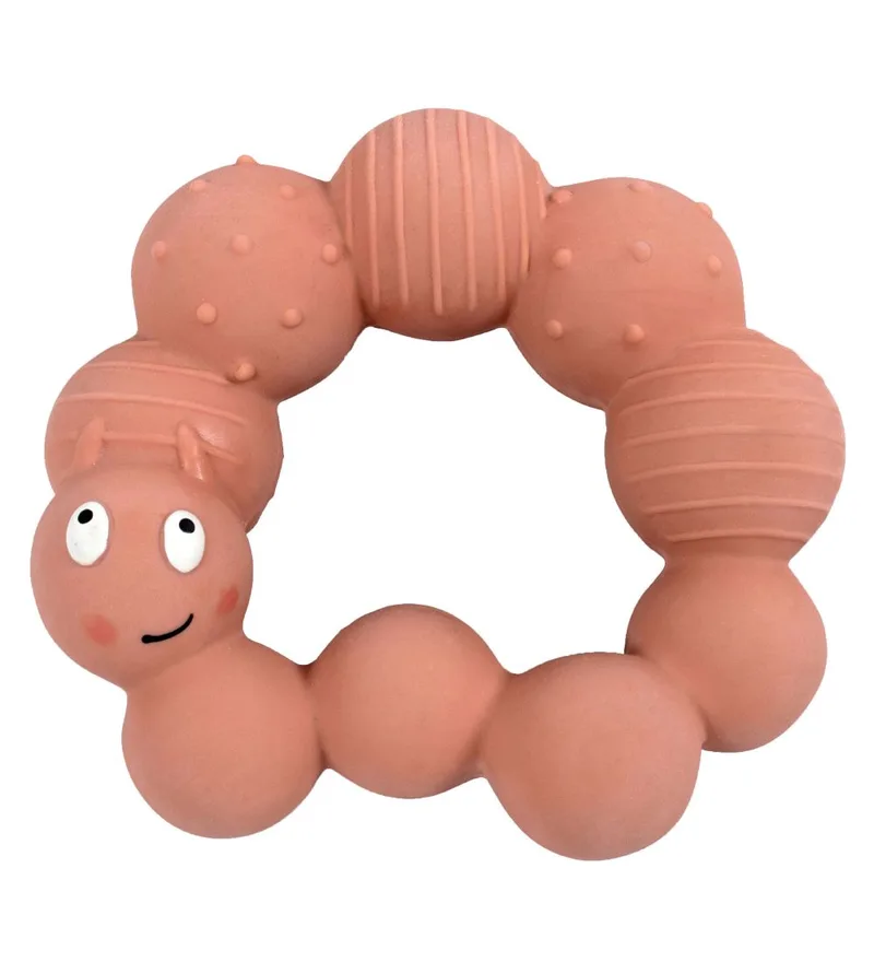 Bijtring - Lily The Larva - Peach fra Filibabba – produktbillede