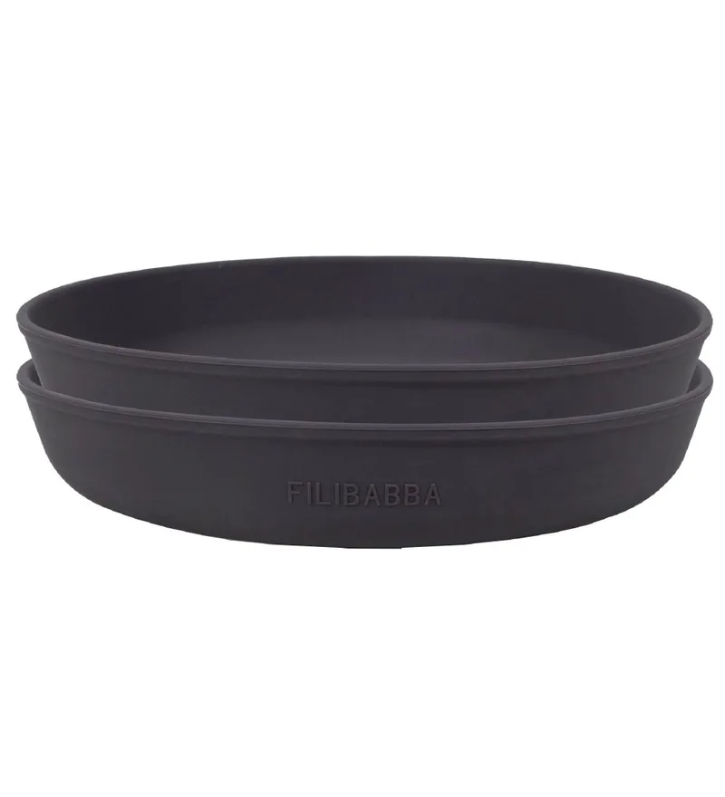 Borden - Silicone - 2-pack - Stone Grey van Filibabba – productfoto