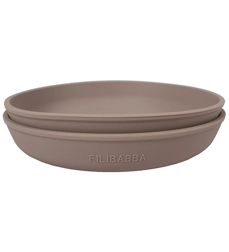 Borden - Silicone - 2-pack - Warm Grey van Filibabba – productfoto