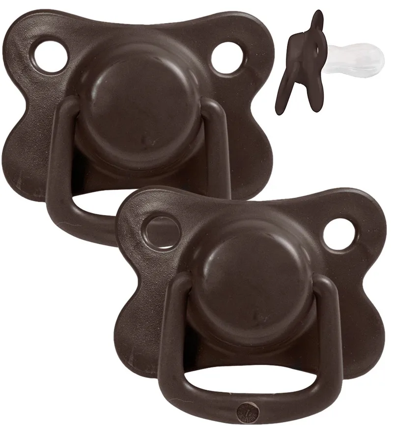 Fopspenen - 2-pack - Chocolate by Filibabba – product photo