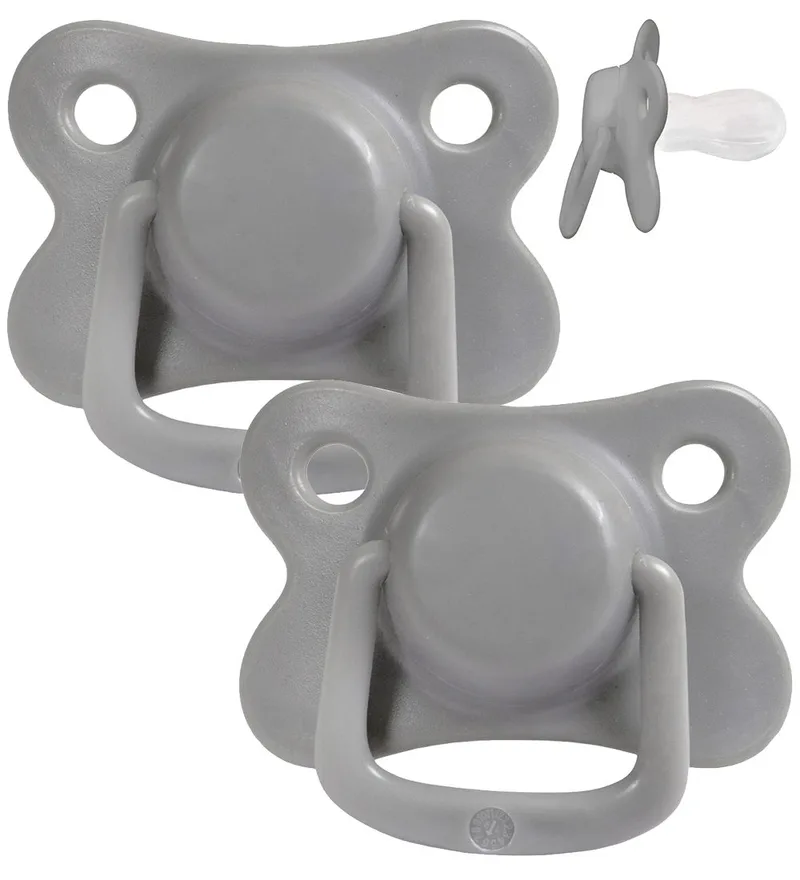 Fopspenen - 2-pack - Donkergrijs by Filibabba – product photo