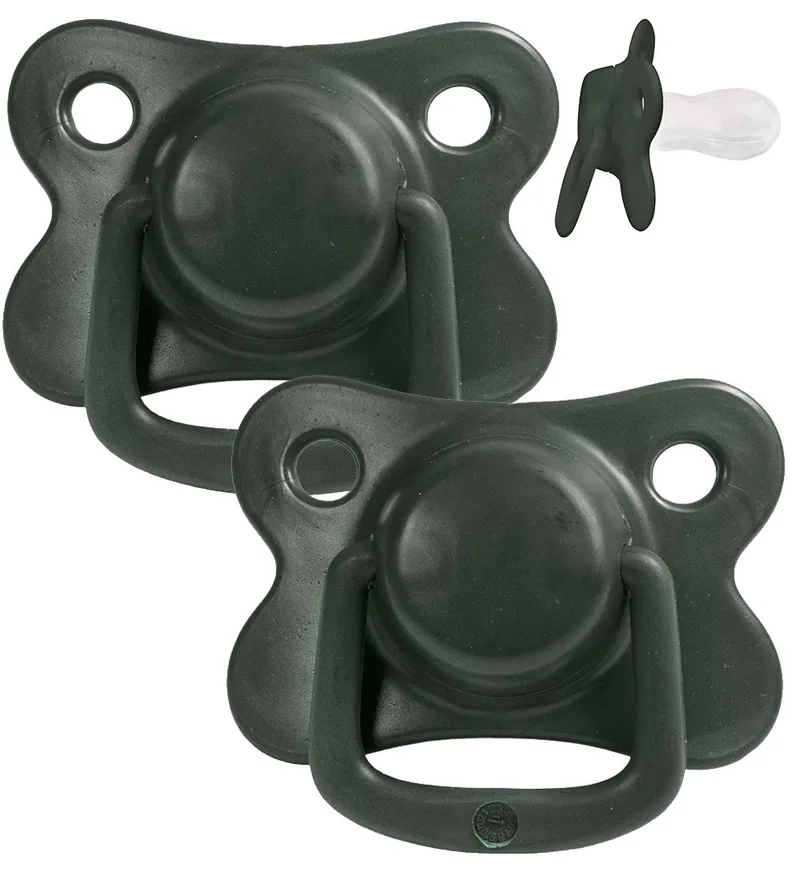Fopspenen - 2-pack - Donkergroen van Filibabba – productfoto