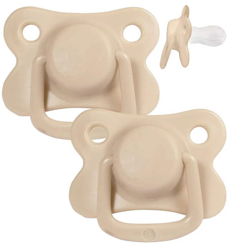 Fopspenen - 2-pack - Hertenhuid van Filibabba – productfoto