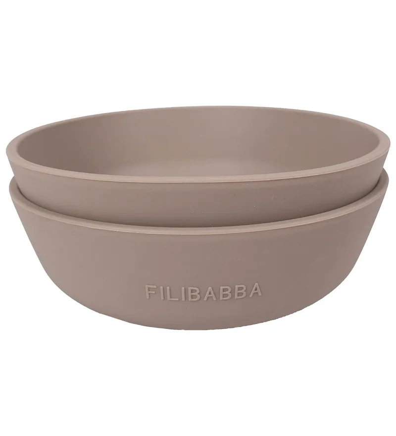 Kom - Silicone - 2-pack - Warm Grey by Filibabba – product photo