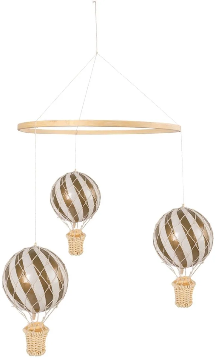 luchtballon mobiel fra Filibabba i Guld – produktbillede