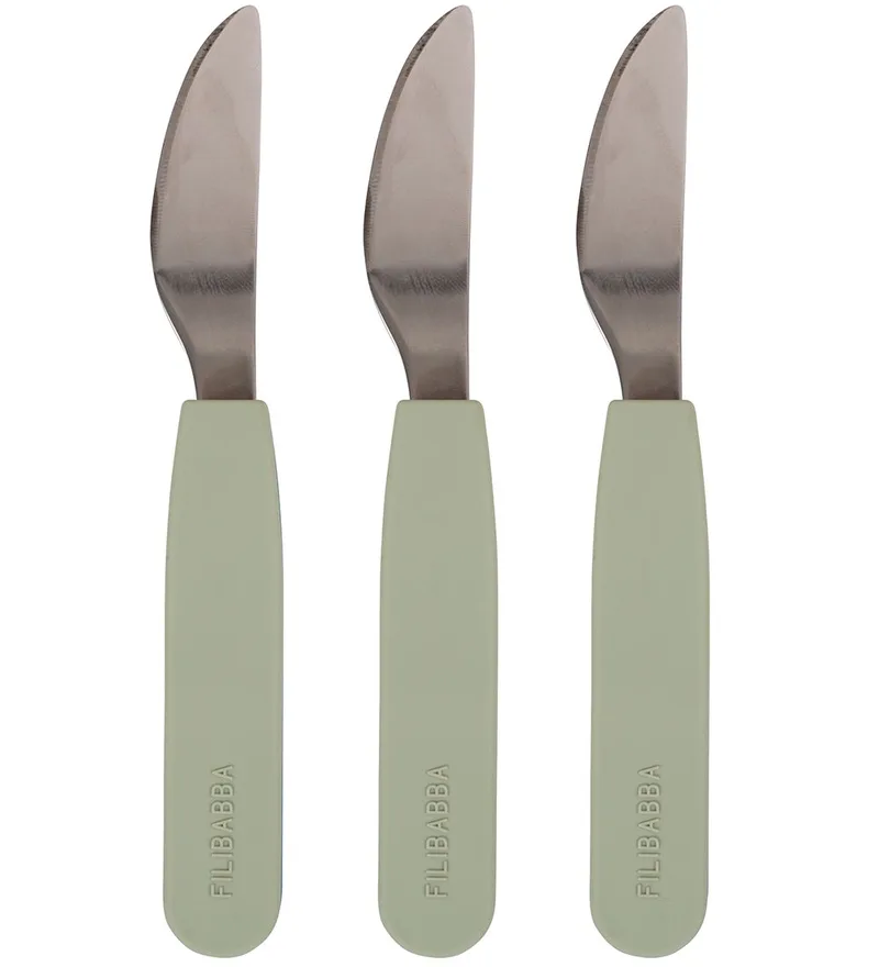 Silicone Messen - 3-pack - Green by Filibabba – product photo