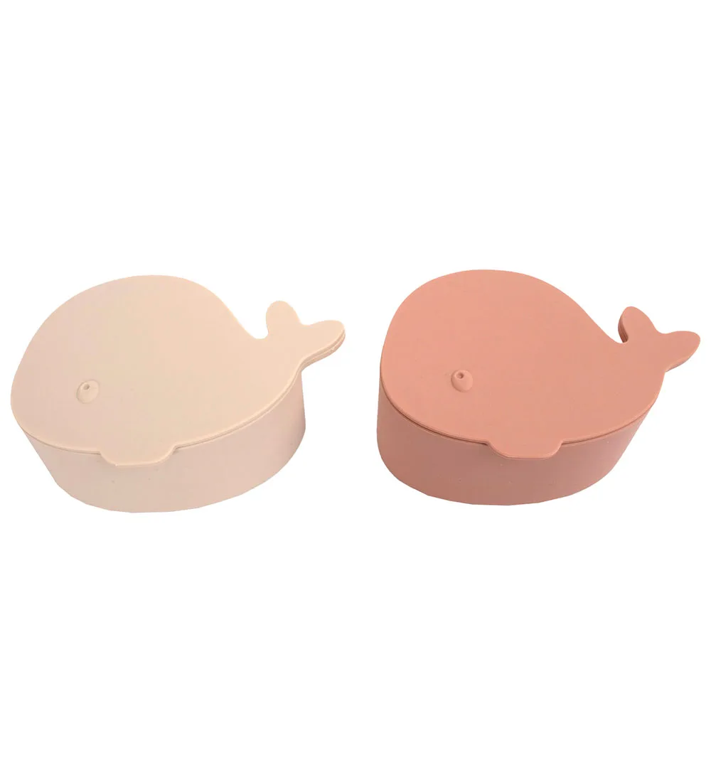 Snackboxen - 2-pack - Silicone - De walvis Christian van Filibabba – productfoto