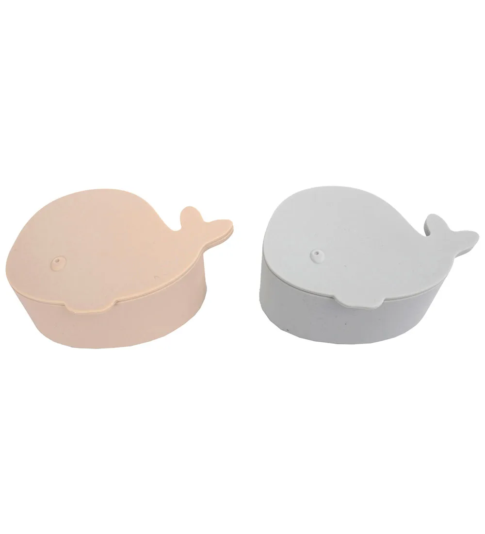 Snackboxen - 2-pack - Silicone - De walvis Christian by Filibabba – product photo