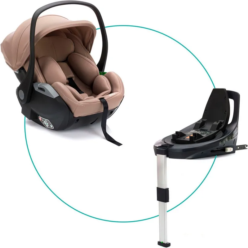 Autokindersitz NOA, inkl. Basisstation, ab: ab Geburt, ab: 40 cm, bis: 87 cm, Gr. 0, 360 ° by Fillikid in Braun – product photo