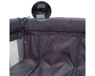 Baby-Reisebett Capri - Dunkelgrau, Baby Kinder Reisebett mit Wickelauflage, Einstieg, Mobile & Tasche von Fillikid in Grau – Produktfoto 5 von 5